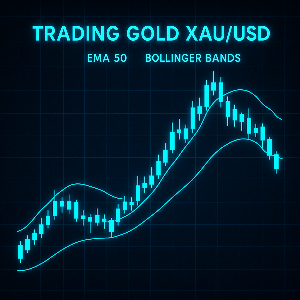 Trading Gold (XAU/USD) with EMA 50 & Bollinger Bands: A Profitable Strategy